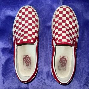 Red Checkered Vans